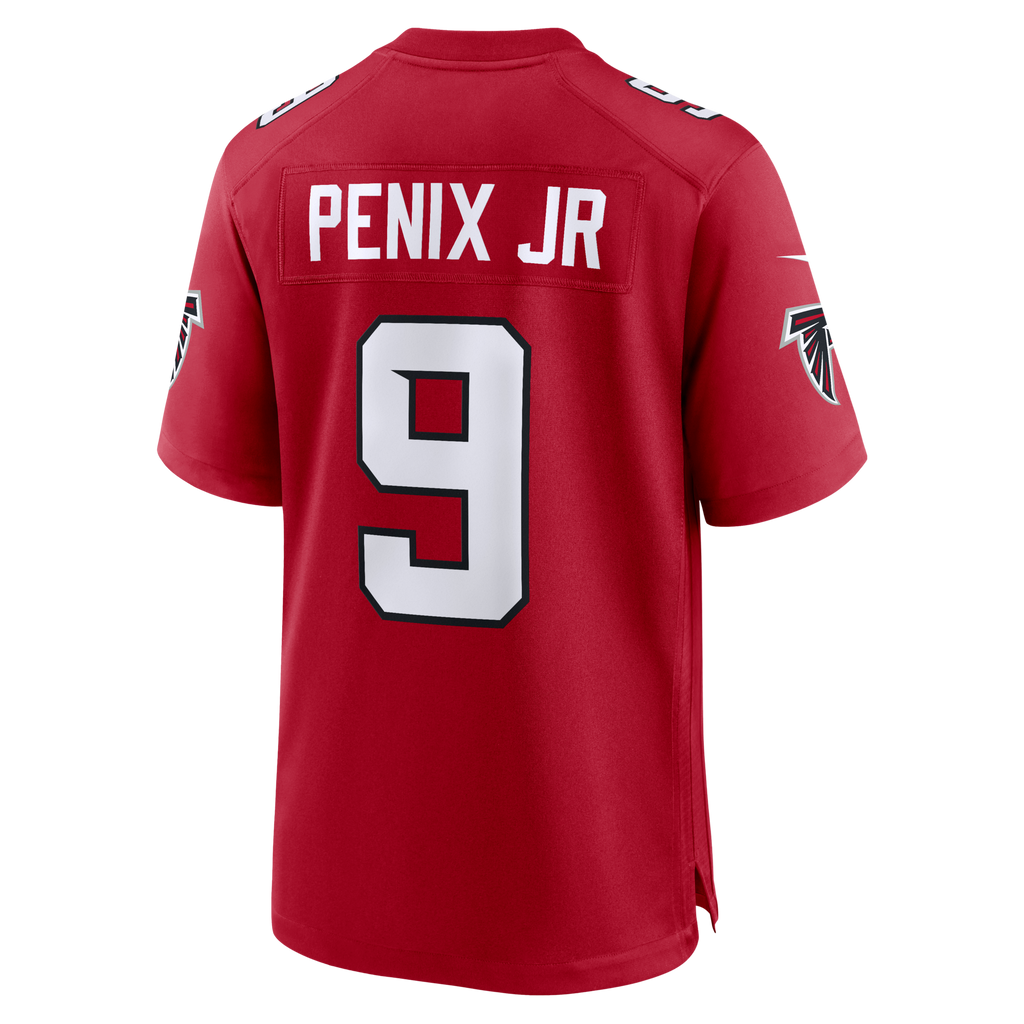 Atlanta Falcons Michael Penix Jr. Red Game Football Jersey