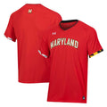 Red Maryland Terrapins Softball V-Neck Jersey