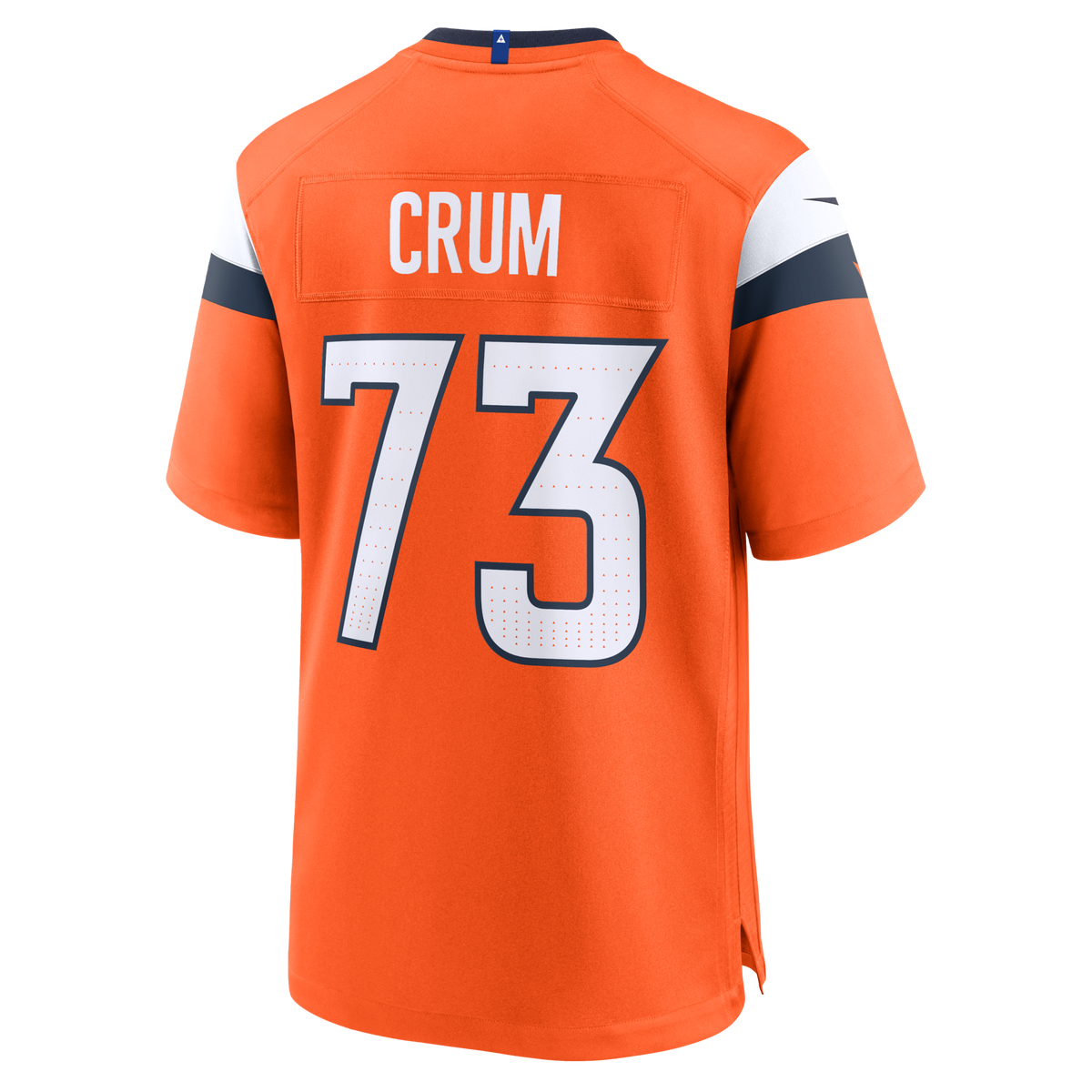 Denver Broncos Frank Crum Orange Team Game Football Jersey