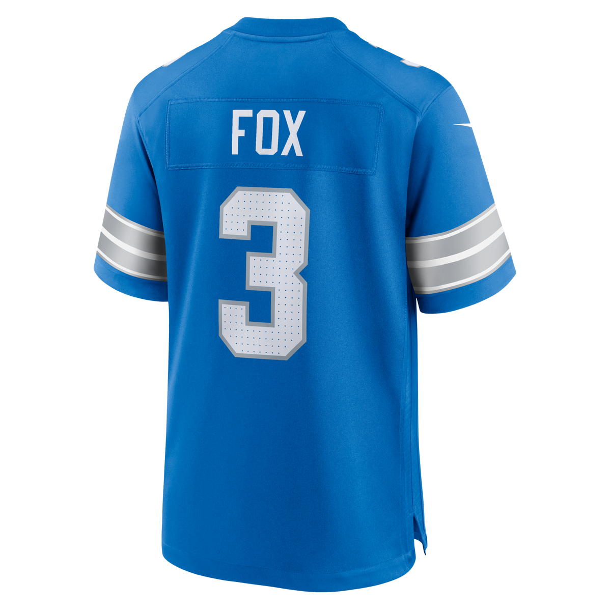 Detroit Lions Jack Fox Blue Team Game Football Jersey