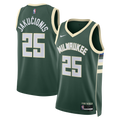 Milwaukee Bucks Icon Edition Swingman Jersey - White - Kasparas Jakučionis