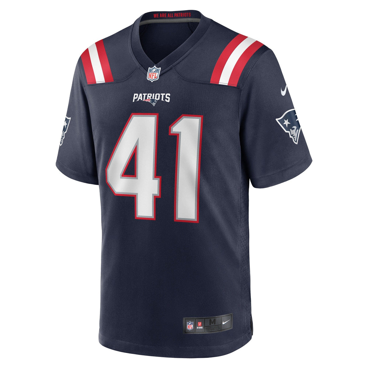 New England Patriots Brenden Schooler Navy Game Player Football Jersey