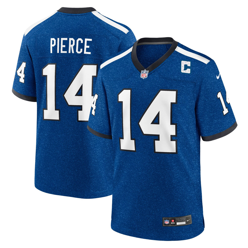 Indianapolis Colts Alec Pierce Blue Alternate Game Football Jersey