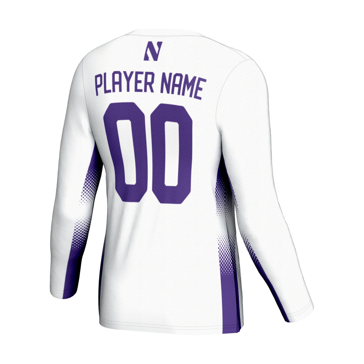Northwestern Wildcats NIL Pick-A-Player Lightweight Volleyball Jersey – White
