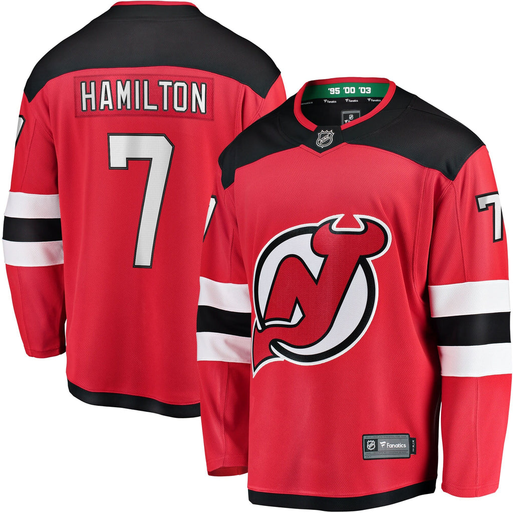 New Hockey Jersey Devils Dougie Hamilton Red Breakaway Player Jersey