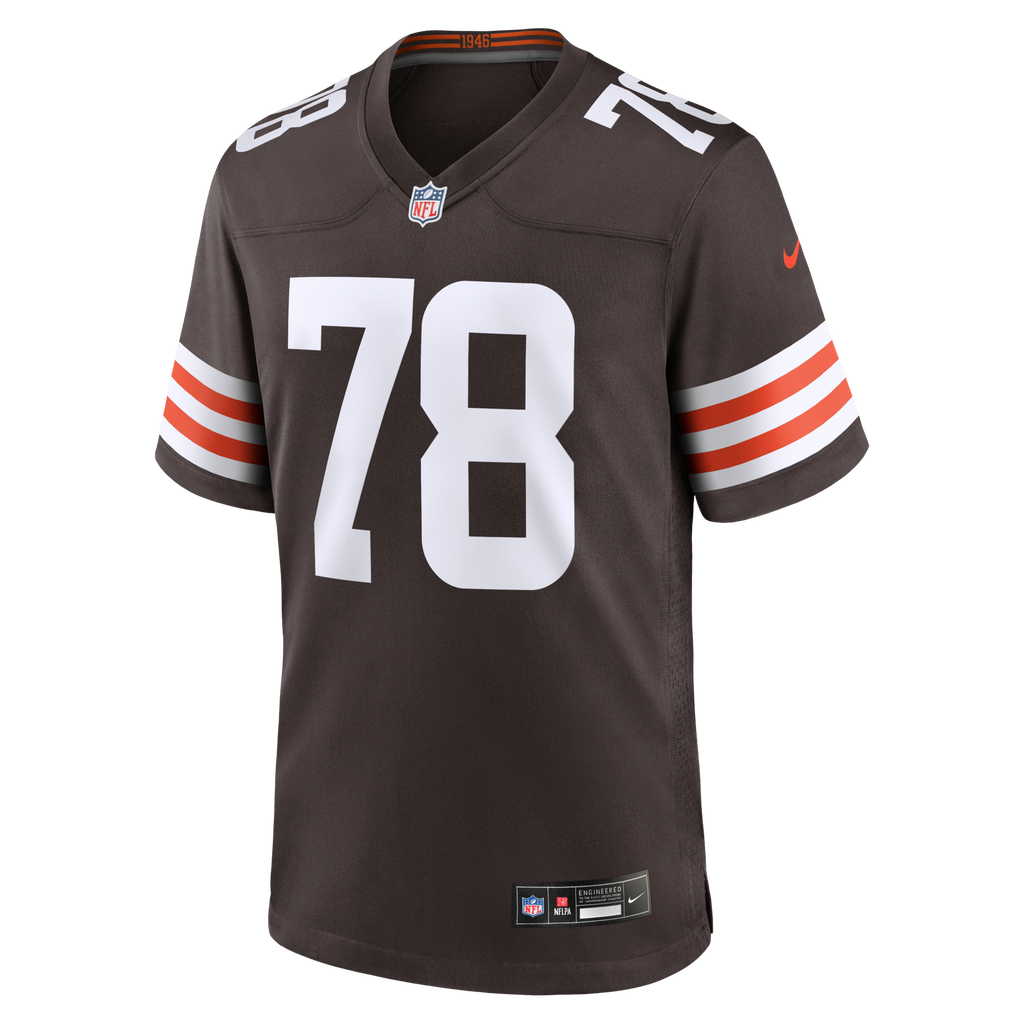 Cleveland Browns Jack Conklin Brown Team Game Football Jersey