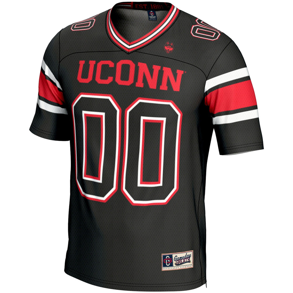 UConn Huskies NIL Pick-A-Player Football Jersey - Black