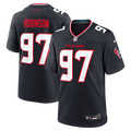 Houston Texans Dominique Robinson Navy Team Game Football Jersey