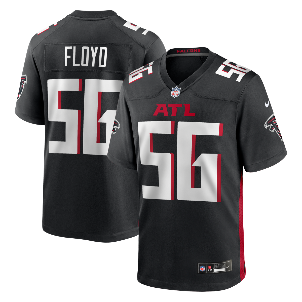 Atlanta Falcons Leonard Floyd Black Team Game Football Jersey