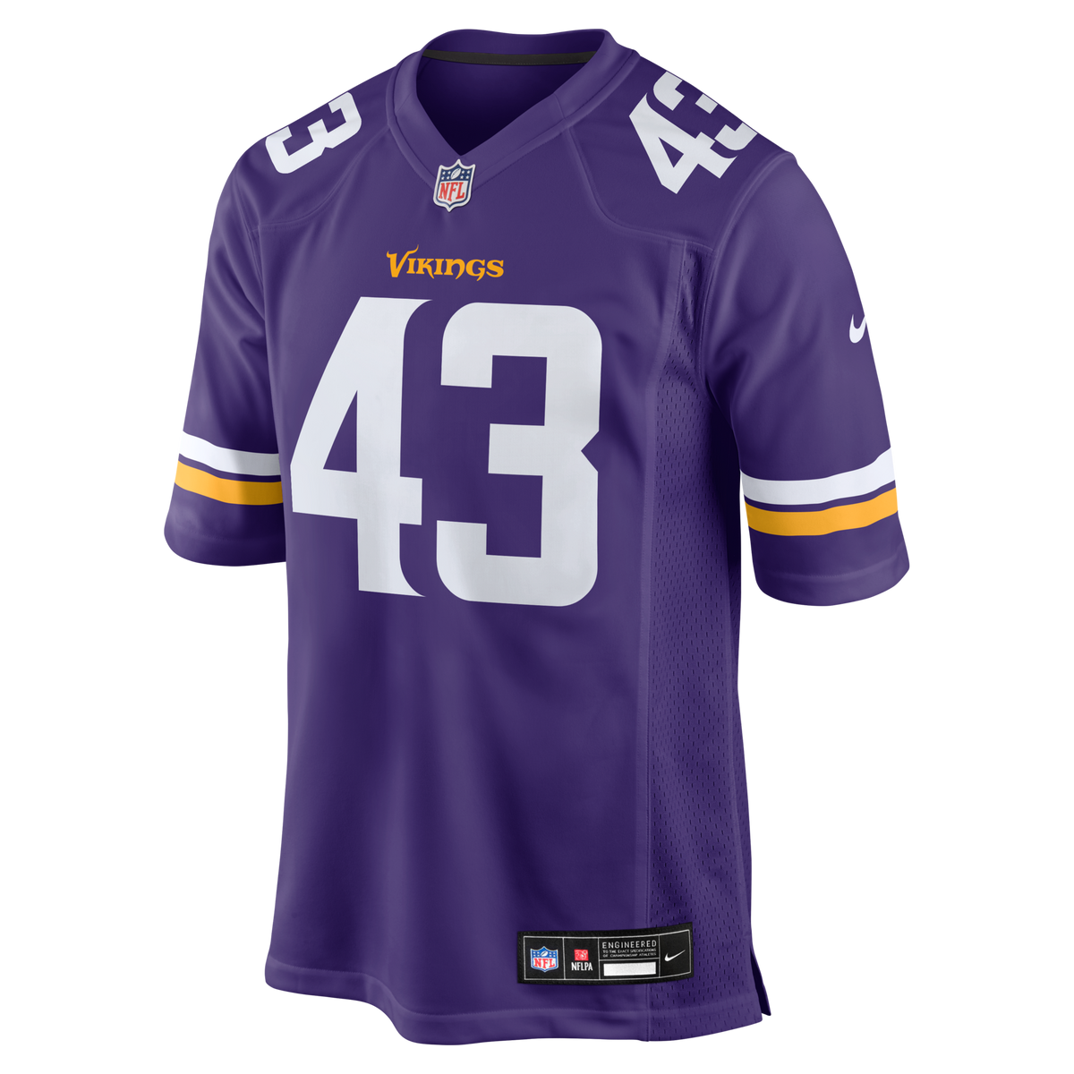 Minnesota Vikings Andrew Van Ginkel Purple Team Game Football Jersey