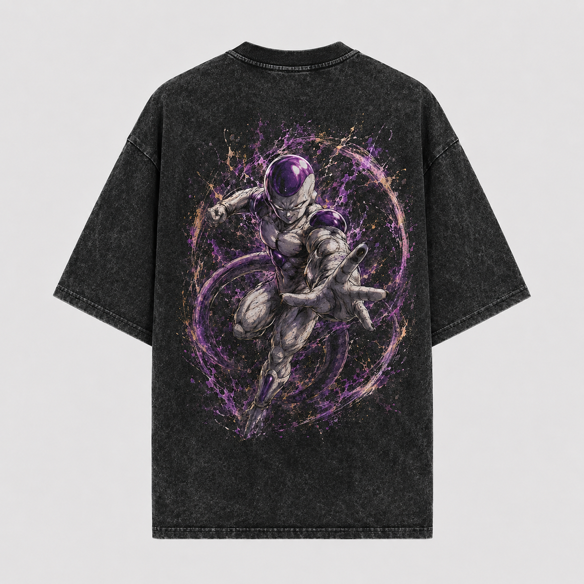 Dragon Ball Anime Graphic Tee - Violet Orbit: Frieza in Full Force, Directional
