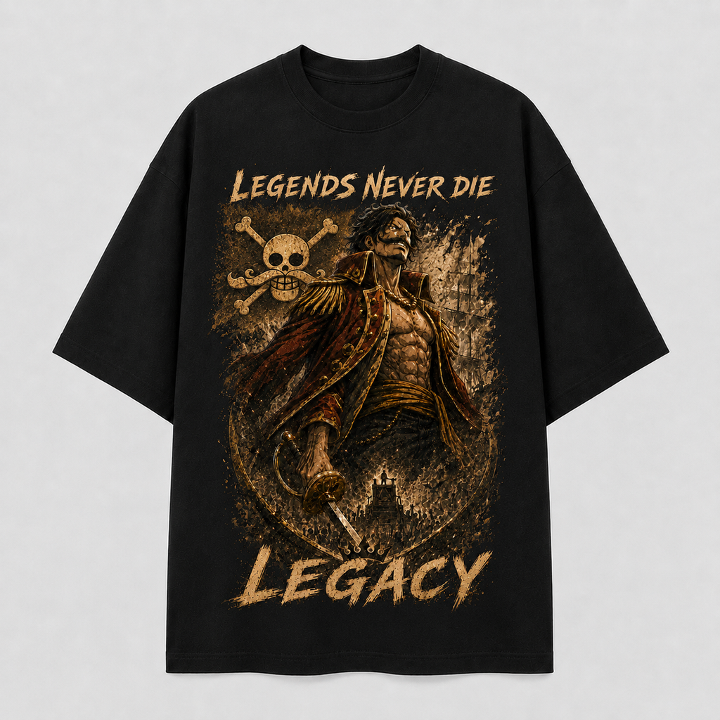 One Piece Anime Graphic Tee - Legends Never Die: Sepia Legacy