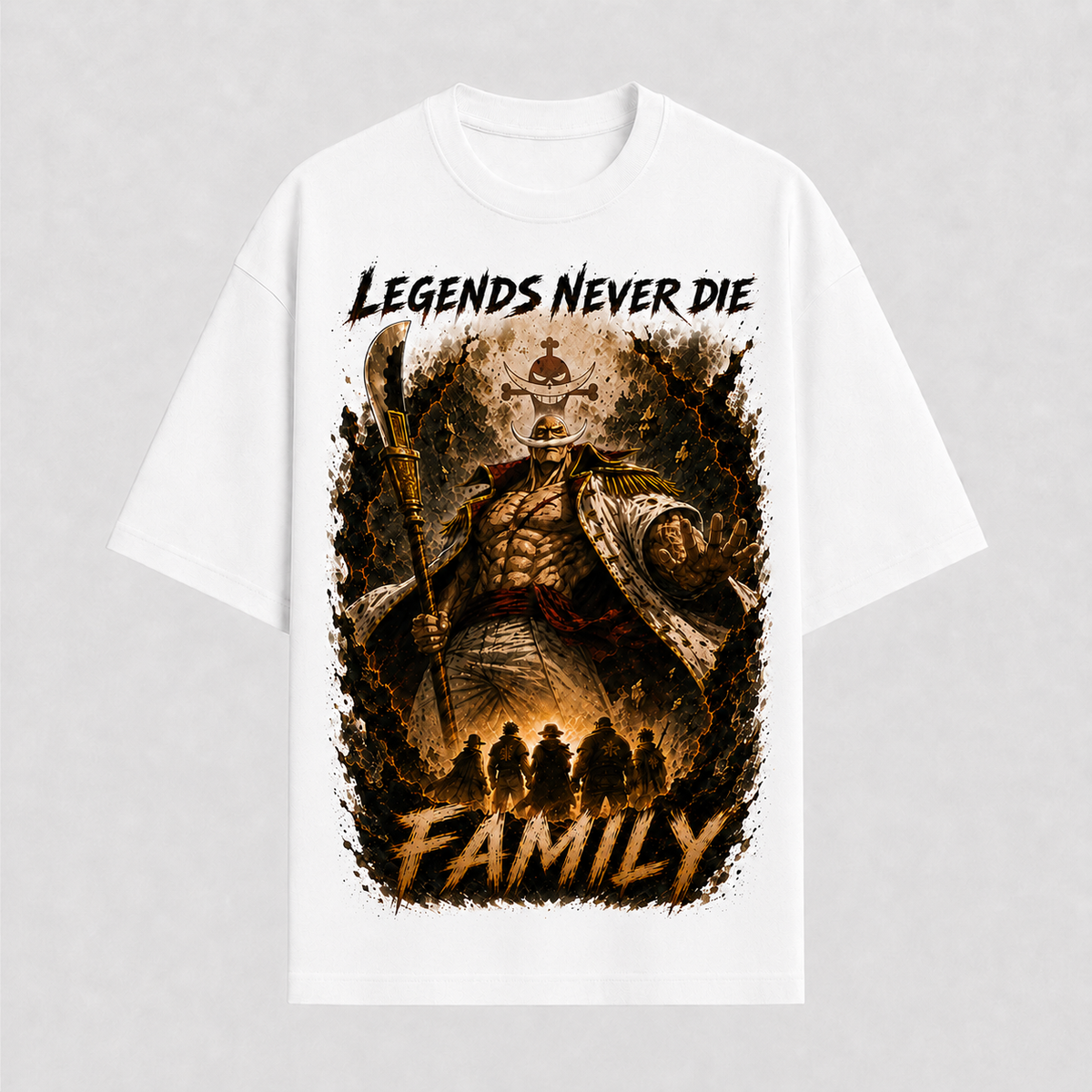 One Piece Anime Graphic Tee - Legends Never Die: Whitebeard and the Quiet Weight of Family