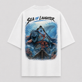 One Piece Anime Graphic Tee - Sea of Laughter: Jinbei and the Weight of Stillness