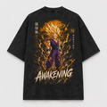 Dragon Ball Anime Graphic Tee - Awakening: Gohan, Amber Aura and Violet Gi