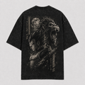 Dragon Ball Anime Graphic Tee - Saiyan Pride: Vegeta and the Great Ape Beneath a Full Moon