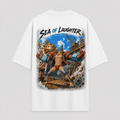 One Piece Anime Graphic Tee - Sea of Laughter: Franky, Dockyard Stance in Full Motion