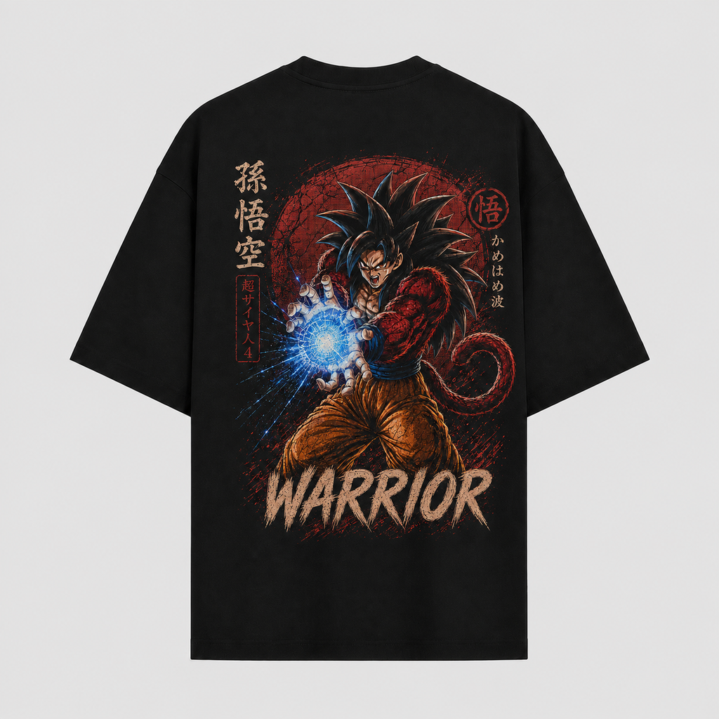 Dragon Ball Anime Graphic Tee - Warrior Unleashed: Super Saiyan 4 Goku