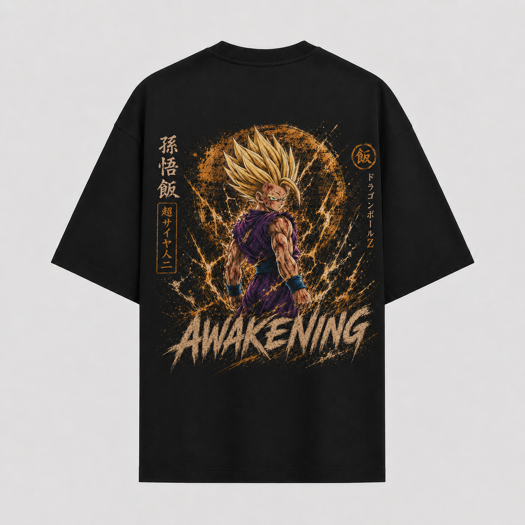 Dragon Ball Anime Graphic Tee - Awakening: Gohan and the Golden Fracture