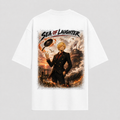One Piece Anime Graphic Tee - Sea of Laughter: Sanji, the Spinning Pan and the Baratie Glow