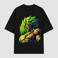 Dragon Ball Anime Graphic Tee - Full Force Roar: Broly Transformation