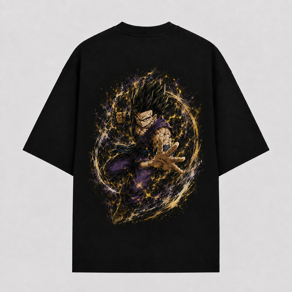 Dragon Ball Anime Graphic Tee - Controlled Chaos: Gohan Unleashed