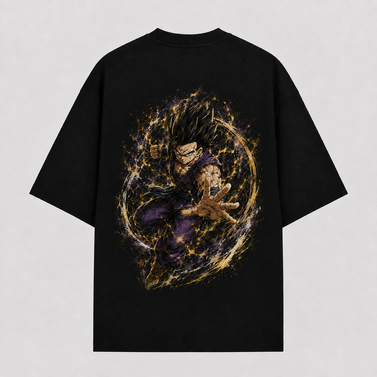 Dragon Ball Anime Graphic Tee - Controlled Chaos: Gohan Unleashed