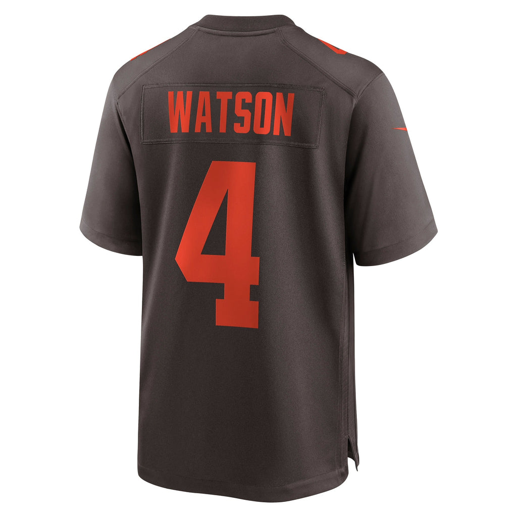 Cleveland Browns Deshaun Watson Brown Alternate Game Football Jersey