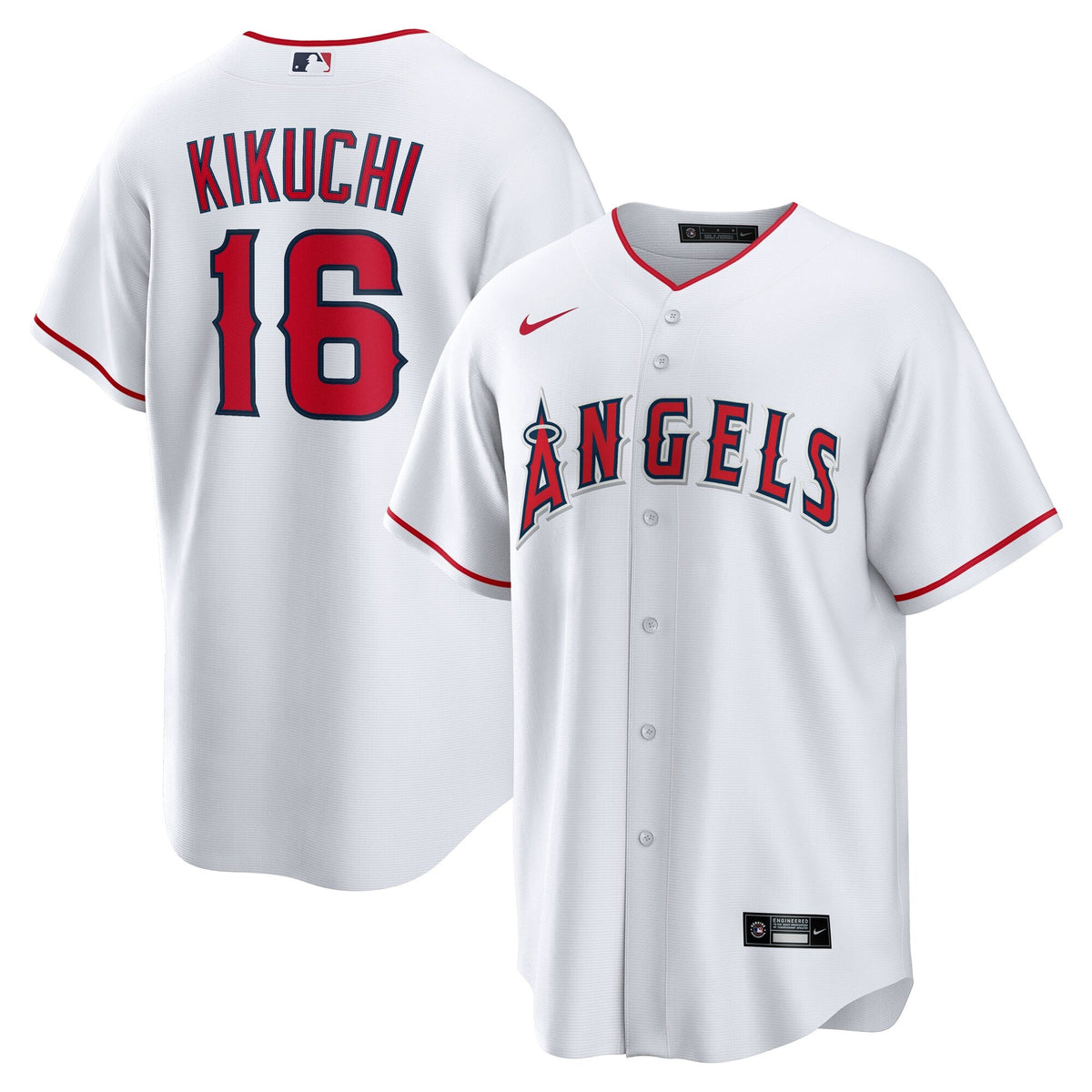 Los Angeles Angels Yusei Kikuchi White Home Replica Baseball Jersey
