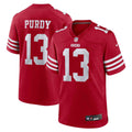 San Francisco 49ers Brock Purdy Scarlet Game Player Football Jersey