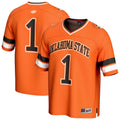#1 Oklahoma State Cowboys Lightweight Collegiate Football Fashion Jersey - Orange