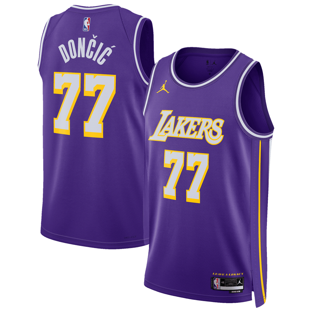 Los Angeles Lakers Statement Edition Swingman Jersey - Purple - Luka Doncic
