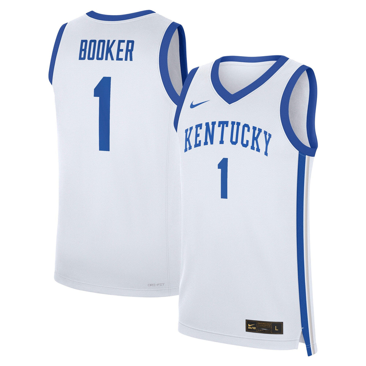 Devin Booker White Kentucky Wildcats Performance Replica Basketball Jersey