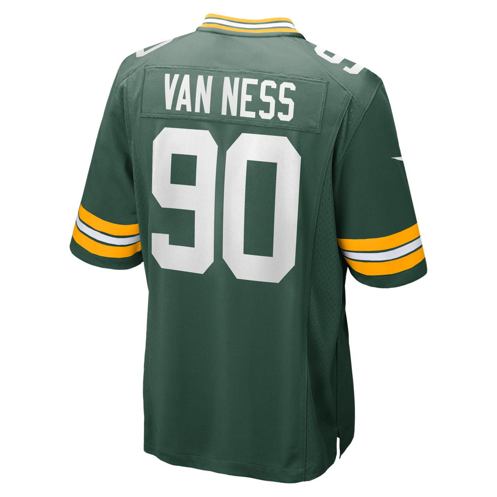 Green Bay Packers Lukas Van Ness Green Game Football Jersey