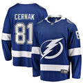 Tampa Bay Lightning Erik Cernak Blue Home Breakaway Player Hockey Jersey