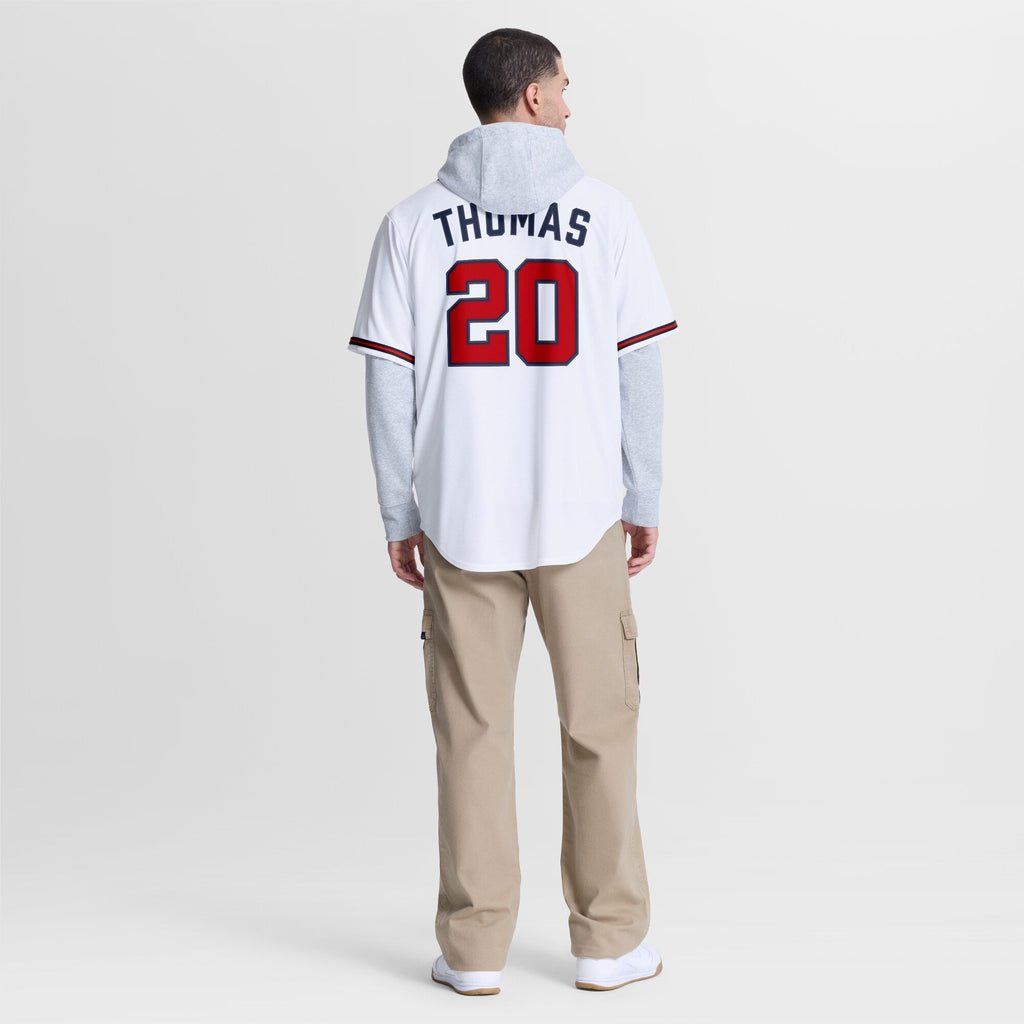 Atlanta Braves Lane Thomas White Home Replica Baseball Jersey