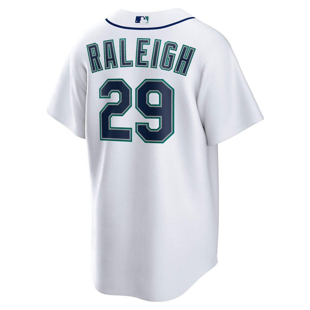 Seattle Mariners Cal Raleigh White Home Replica Player Baseball Jersey