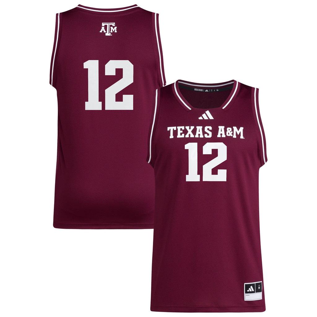 #12 Maroon Texas A&M Aggies Replica Swingman Jersey