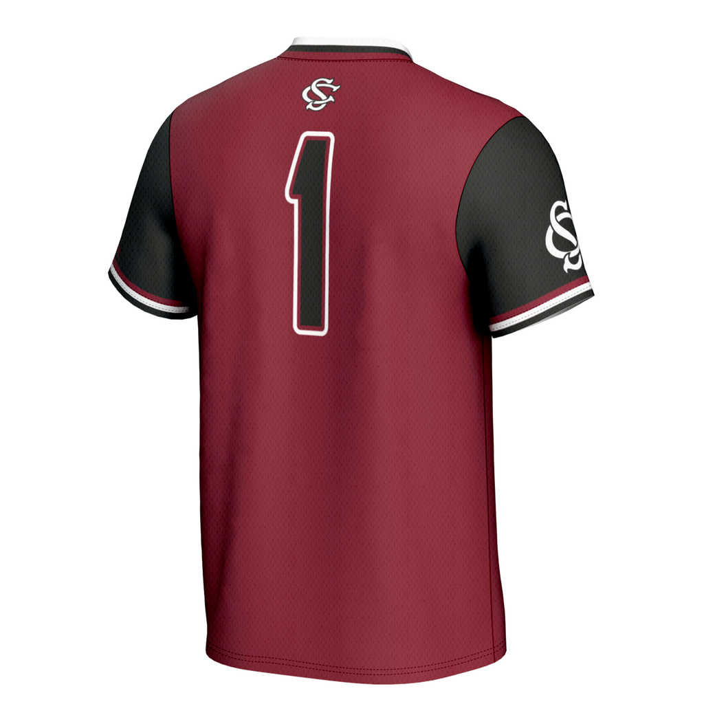 #1 South Carolina Gamecocks Lightweight Softball Jersey - Garnet