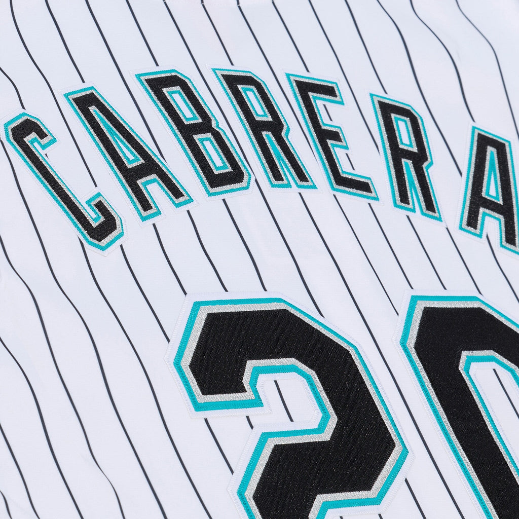 Florida Marlins Miguel Cabrera White 2003 Cooperstown Collection Baseball Jersey