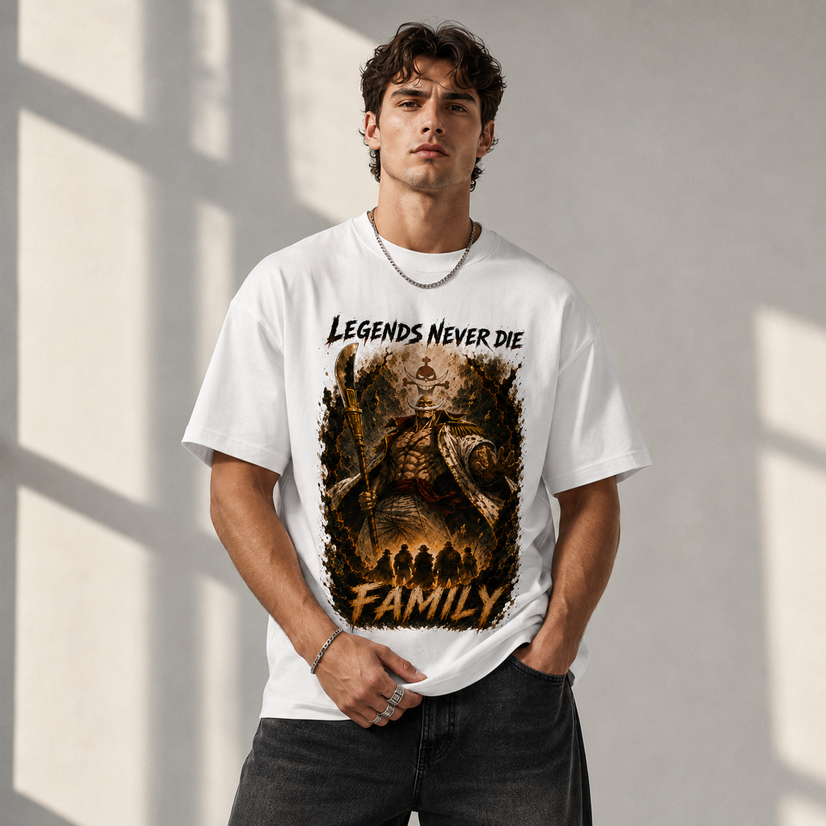 One Piece Anime Graphic Tee - Legends Never Die: Whitebeard and the Quiet Weight of Family