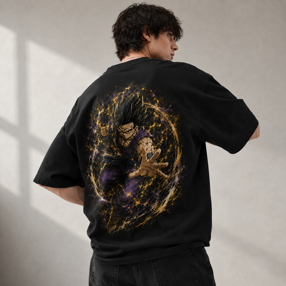 Dragon Ball Anime Graphic Tee - Controlled Chaos: Gohan Unleashed
