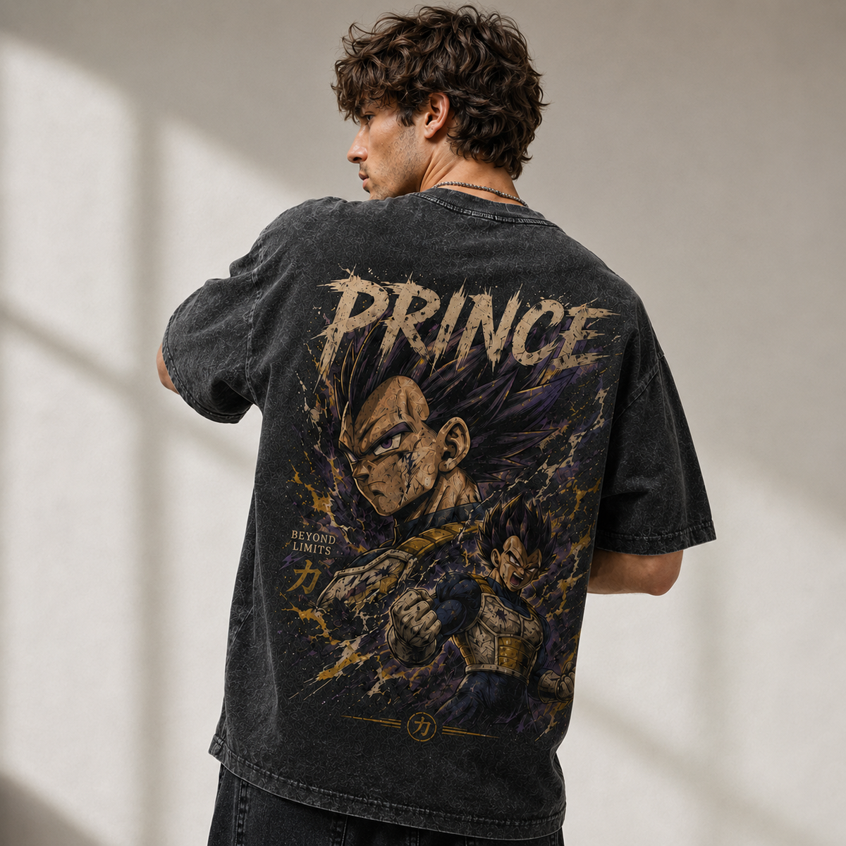 Dragon Ball Anime Graphic Tee - Prince Beyond Limits: Vegeta Battle-Ready