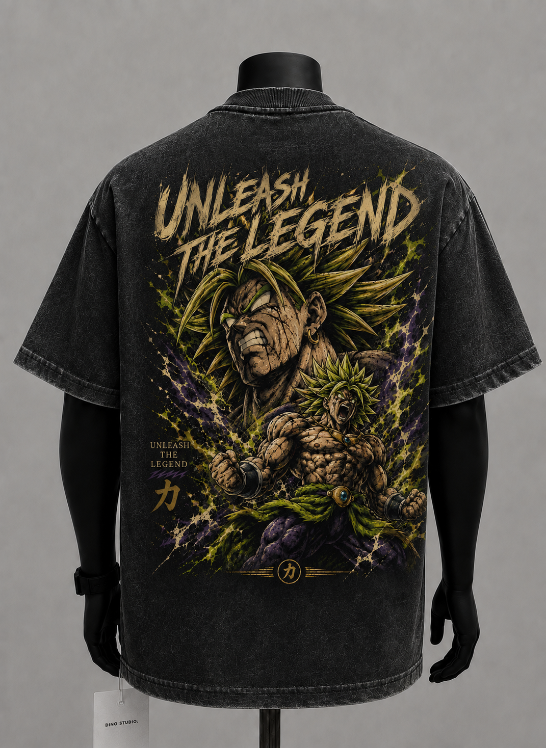 Dragon Ball Anime Graphic Tee - Unleash the Legend: Broly in Explosive Transformation