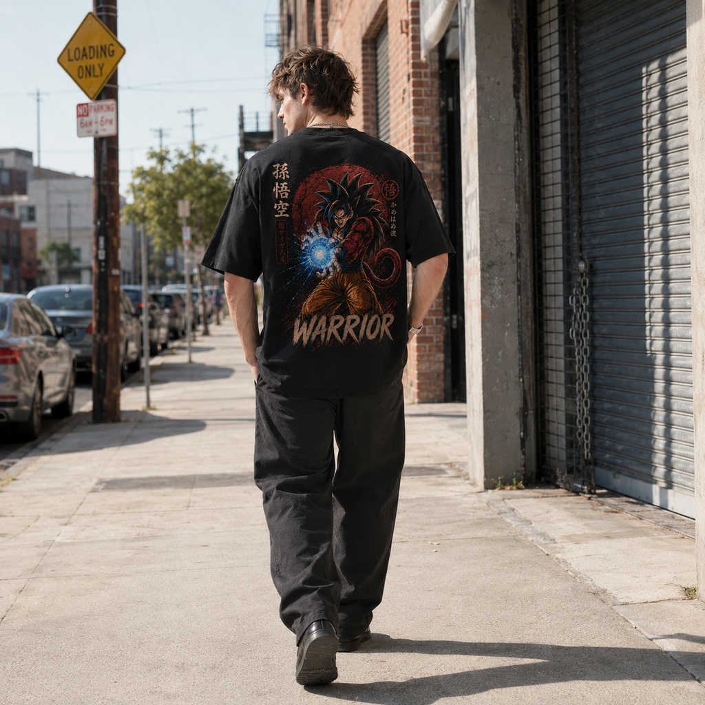 Dragon Ball Anime Graphic Tee - Warrior Unleashed: Super Saiyan 4 Goku