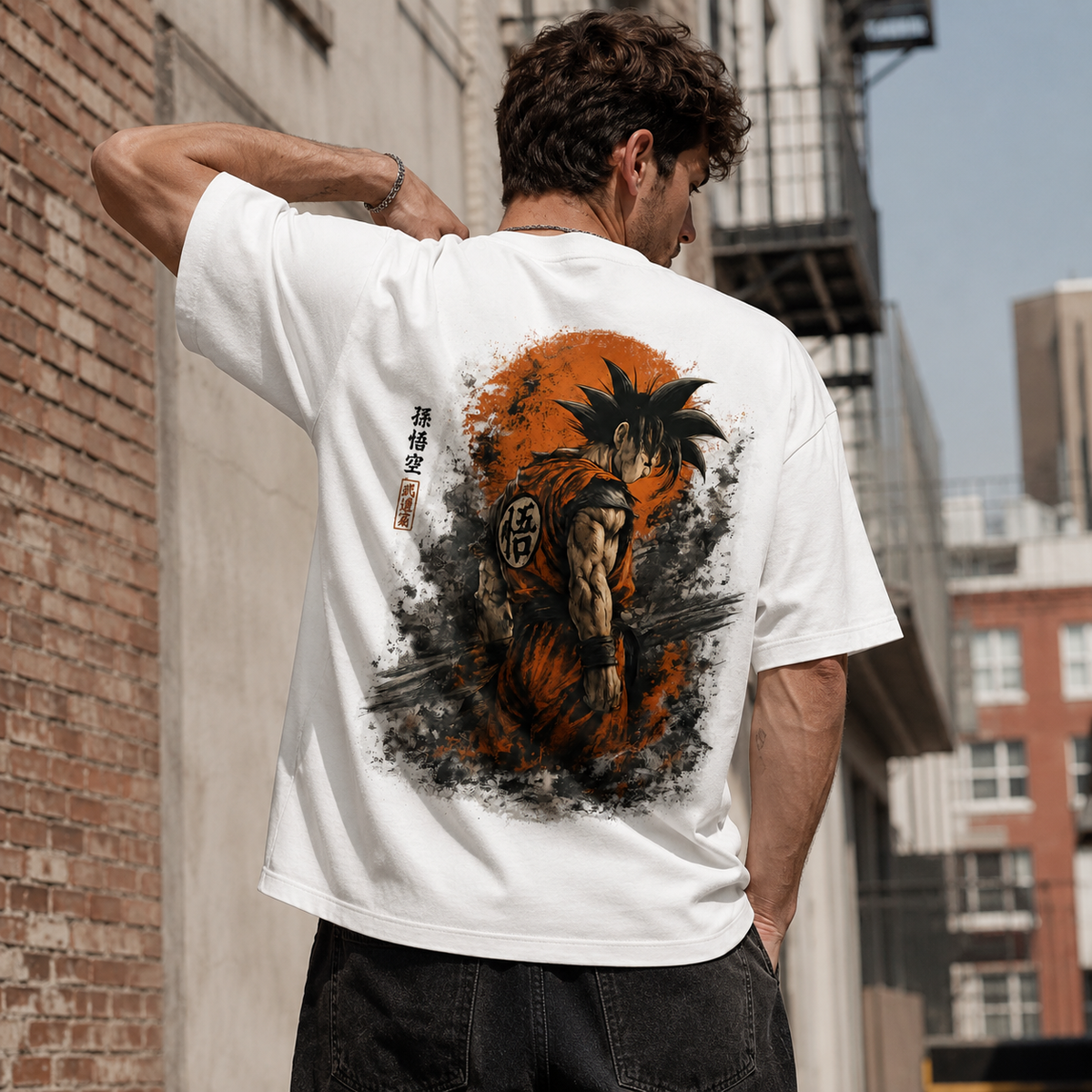 Dragon Ball Anime Graphic Tee - Son Goku: Ink, Sunfall and the Quiet Turn