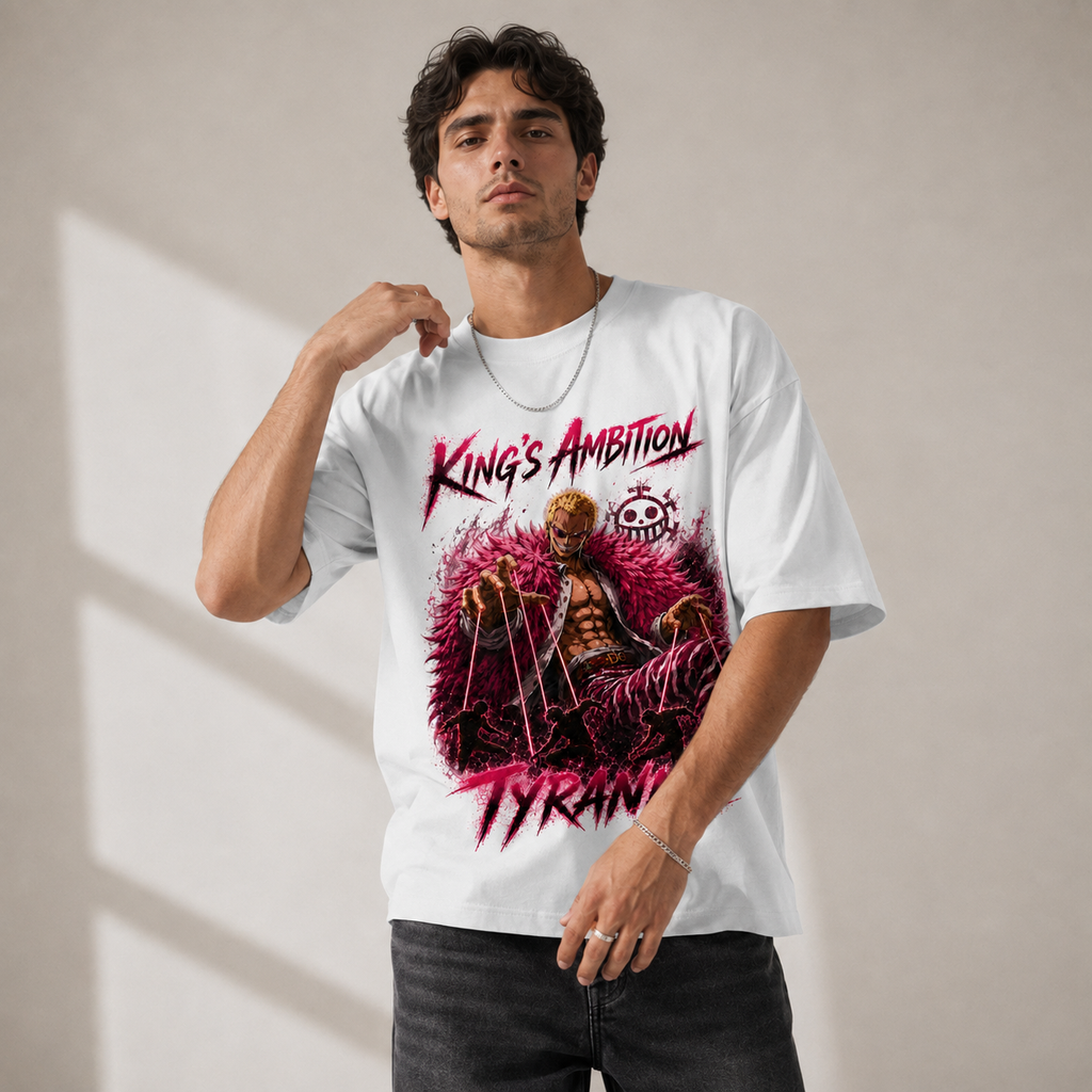 One Piece Anime Graphic Tee - King's Ambition: Doflamingo and the Anatomy of Tyranny