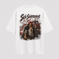 One Piece Anime Graphic Tee - Sea Sovereigns: Shanks, Crimson Ink and Commanding Presence