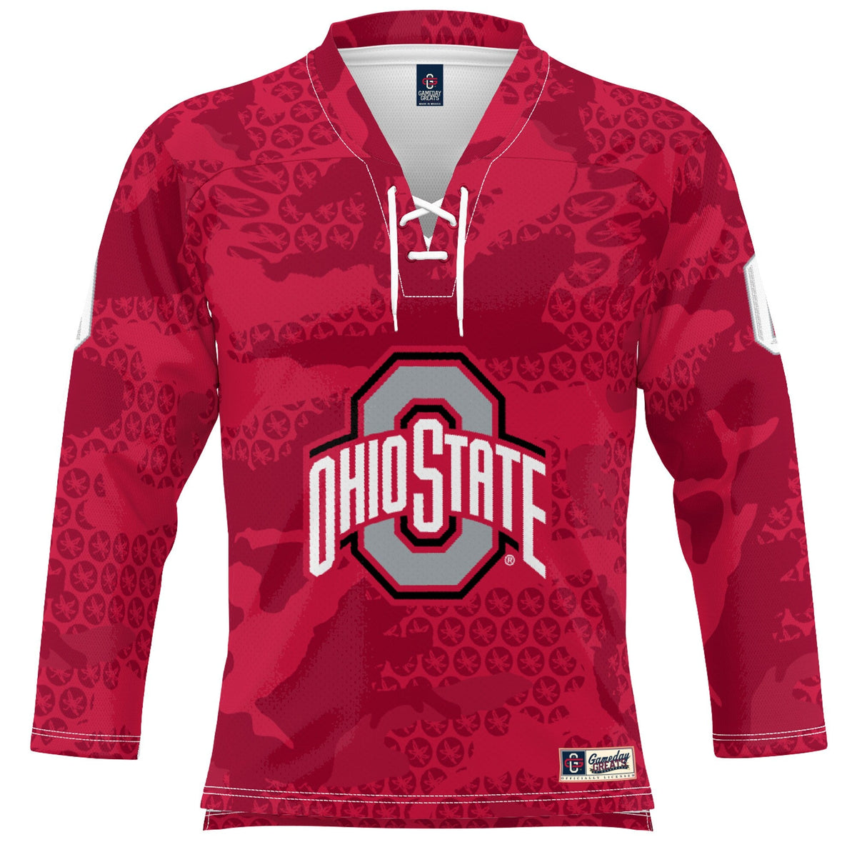 #0 Ohio State Buckeyes Ice Hockey Jersey - Scarlet