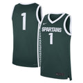 #1 Michigan State Spartans Road Replica Jersey - Green